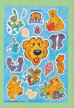 a package of stickers with the words designware on it and an image of teddy bears