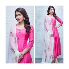 Pink Organza Churidar Designs, Indian Long Dress, Dress And Sneakers Outfit, Designer Anarkali Dresses, Kids Blouse Designs, Churidar Designs, Girls Long Dresses