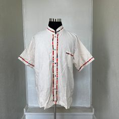 MADE IN MEXICO SELLING ONLY BY COLOR. We've received a large quantity of guayaberas imported from Mexico. The embroidery pattern might be different from the picture. But you will receive a genuinely unique, beautiful, detailed guayabera. For: Men Color: off-white Details: 100% Linen Classic Fit Short Sleeve Mandarin Collar 1 Front Pocket Machine Wash - please wash before wearing Washing Instructions: One thing to remember when washing a guayabera shirt is to wash it with similar colors and use c Traditional Mexican Mens Clothing, Mexican Wedding Shirts For Men, Embroidered White Short Sleeve Camp Shirt, White Embroidered Short Sleeve Camp Shirt, Guayabera Shirt Outfit, Men’s Guayabera Outfit, Guayabera Shirt, Reading Recommendations, Mandarin Collar