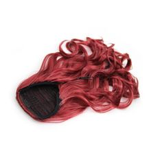 https://www.omgnb.com/16-inch-fancy-drawstring-human-hair-ponytail-curly-red-p22042 Red Ponytail, Red Hair Extensions, Hair Ponytail