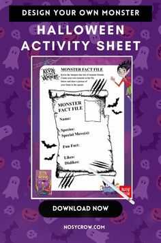 Looking for fun Halloween activity ideas? Create your own monster with this free monster printable! Perfect for DIY and crafts, Halloween preschool activities, and October activities, kids will love this create a monster Halloween worksheet. Great for Halloween activities preschool, this monster activity would also be perfect for Halloween school activities or Halloween classroom activities. Download this free printable Halloween activity sheet and enjoy fun Halloween activities for kids! Halloween Preschool Activities, Create Your Own Monster, Halloween School Activities, Monster Printable, Halloween Worksheet, Halloween Classroom Activities, Halloween Activities Preschool, Monster Activities