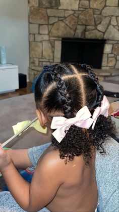 Mixed Daughter Hairstyles, Softball Hairstyles Black Hair, Hairstyles For My Daughter, Baby Girl Hair Styles Black Natural Kids, Cute Hairstyles For Little Black Girls With Curly Hair, Black Girls Hairstyles Kids Natural, Little Kid Hairstyles Black Natural Hair, Mannequin Hair Ideas, Little Black Hairstyles Kids