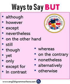 a pink poster with the words, ways to say but it is not in english