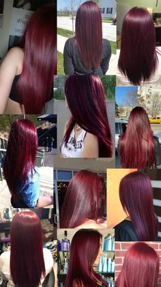 Wine Hair Color, Red Hair Inspo, Wine Hair, Cute Hair Colors, Dark Red Hair, Dyed Hair Inspiration, Hair Color For Women, Burgundy Hair, Hair Stylist Life