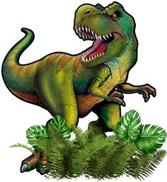 an image of a dinosaur that is in the grass