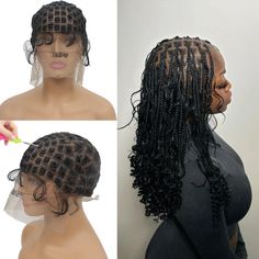 PRICES MAY VARY. ❤️【DIY Braided Wig Cap】: Transform your look effortlessly with our versatile lace wig cap. Designed for easy customization, you can mix and match different crochet hair styles to create a look that's uniquely yours. Perfect for those who love experimenting with their hair and expressing their individuality. ❤️【Full Double Lace Braided Wig Cap】:Our wig cap features a full double-layer lace design, which is ideal for various skin tones, ensuring a natural look and increased durability. The high-quality lace prevents tearing and allows for secure attachment of crochet hair, giving you peace of mind and confidence in your style. ❤️【 Versatile Usage】:Ideal for various events and daily use, this wig cap is a fantastic choice for those looking to elevate their hair game. It also Goddess Braids Hairstyles, Diy Haircut, Box Braids Hairstyles For Black Women, Diy Braids, Lace Braid, Braided Wig, Pretty Braided Hairstyles, Crochet Cap, Wig Caps