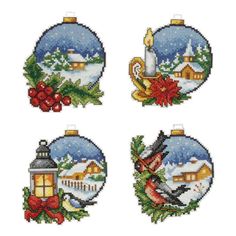 cross stitch christmas ornament designs