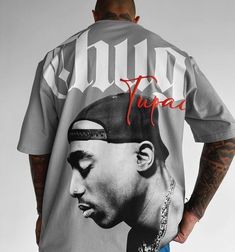 Tupac Design, Oversized Tee Outfit, T Shirt Logo Design, Cool Shirt Designs, Shirt Logo Design, Tshirt Printing Design, Diy Clothes Design, Tshirt Design Men, Shirt Design Inspiration