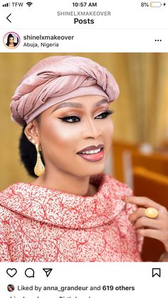 Formal Headwrap, Zara Headtie, Turban Gele Style, Dubai Head Wrap, Elegant Fitted Gold Headwrap, How To Tie Ankara Head Wrap, Easy Diy Fashion, Nigerian Dress Styles