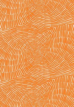 an orange and white abstract background with circles in the center, on top of each other