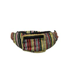 Experience artisan craftsmanship from Nepal with this Belt Bag, tailored for essentials like wallets, phones, and keys. Constructed with 70% hemp and 30% cotton, it boasts durable metal zippers and convenient back buckles. Featuring three zipper pockets (2 front, 1 back), it's versatile for travel, hiking, and concerts. Compact sizing at 10" x 10" x 2", though not waterproof due to its natural material composition. -Outer Backpack 70% Hemp 30% Cotton  -Metal Zippers  -Buckles in the Back for Easy to use -3 Zipper Pockets (2 on the front, 1 in the back) -Perfect for Travel, Hiking, Concerts, etc  -It measures 10" x 10" x 2" Note: this bag is made of natural materials and is not waterproof. Casual Multicolor Pouch For Daily Use, Casual Multicolor Zipper Pouch, Casual Multicolor Pouch For Everyday Use, Side Bags, Waist Bag, Belt Bag, Zipper Pocket, Backpacks, Wallet