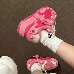 All-Match Casual Woman Shoe Wedge Basket 2024 Clogs Platform Summer Sports Pink Creepers Small New 2000s Shoes, Nike Shoes Women Fashion, Cc Shoes, Pretty Shoes Sneakers, Shoes Outfit Fashion, High Heel Sneakers, Cute Nike Shoes, Cute Sneakers, Girly Shoes