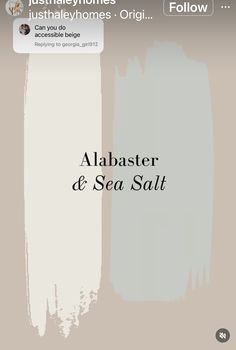 an iphone screen with the words,'alphabets and sea salt'on it