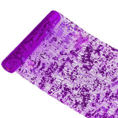 a close up of a purple mat on a white background