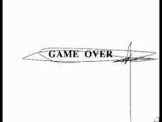 a sign that says game over on it