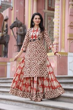 Bagh Print, Kurtis Design, Stylish Kurtis, Stylish Kurtis Design, Global Dress