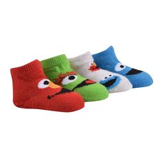 PRICES MAY VARY. Sesame Street baby boys rattle pom booties socks 4 pack with 4 pairs of character baby booties Sesame Street rattle pom booties with your favorite friends Elmo, Cookie Monster, and Oscar the Grouch Monster Costumes, Quarter Socks, Oscar The Grouch, Baby Boy Accessories, Boys Socks, Best Bud, Star Images, Cute Socks, Cookie Monster