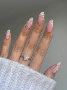 Nails Champagne, Nails Cream, Simple Wedding Nails, Nails Charms, Nails Coral, Engagement Nails, Nails Colorful