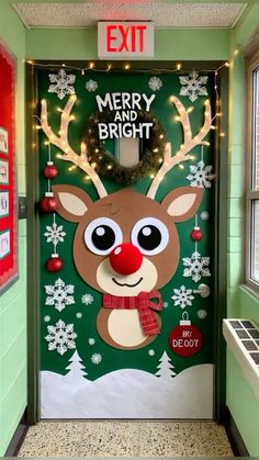 #classroom #christmas #fun Christmas Classroom Theme Ideas, Christmas Decor Ideas In School, Diy Christmas Decorations School, Classroom Christmas Theme Ideas, Christmas Classroom Door Decorations Diy, Reindeer Classroom Door Decorations, Christmas Decor Door Classroom, Christmas Decorations At School, Christmas Decor Daycare