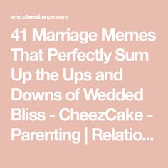 41 Marriage Memes That Perfectly Sum Up the Ups and Downs of Wedded Bliss - CheezCake - Parenting | Relationships | Food | Lifestyle Marriage Memes Truths, Funny Marriage Memes Hilarious, Marriage Memes Funny, Marriage Meme, Wedding Meme, Love Vows, Bad Marriage, Divorce Papers, Complicated Relationship