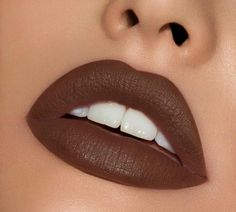 Make Lips Bigger, Cute Eyeshadow Looks, Kylie Lips, Batons Matte, Brown Lipstick, Lipstick Art, Red Makeup, Lip Kit, Beautiful Lips