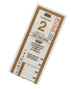 a ticket for two tickets is shown on a white background with the numbers 2 and 3