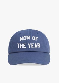 MOM OF THE YEAR BASEBALL HAT Navy Dad Hat With Embroidered Logo And Curved Bill, Cotton Fitted Hat For Baseball Season, Navy Cotton Baseball Cap With Curved Brim, Navy Dad Hat With Curved Bill, Navy Cotton Dad Hat With Embroidered Logo, Navy Cotton Baseball Cap With Curved Visor, Navy Cotton Hat With Curved Visor, Navy Cotton Dad Hat, Navy Snapback Dad Hat For Baseball Season