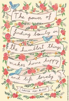 a quote with flowers and birds on it that says, the power of reading is in the