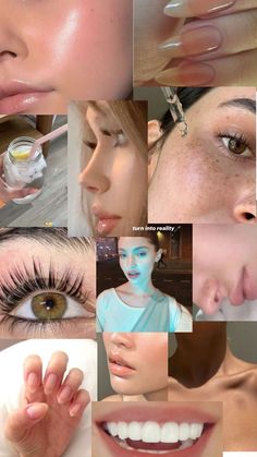 Eye Lash Tips, Vision Board Lashes, Manifesting Glow Up, Beauty Goals Aesthetic, Beauty Manifestation Vision Board, Beauty Goals Vision Board, Subliminal Vision Board, Face Vision Board, Vision Board Nails