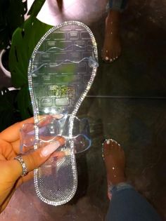 Rhinestone Jelly Sandals Comfortable and fashionable slides True to size *Available in Blush, Amber, Sage and Black Jelly Slides, Clear Sandals, Pretty Sandals, Sandals Comfortable, Glass Slippers, Cute Shoes Heels, Ladies Sandals, Glass Slipper, Jelly Sandals