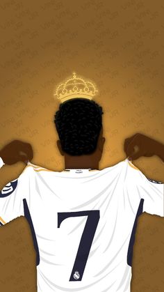 the back of a man's shirt with his hands on his head and crown above his head