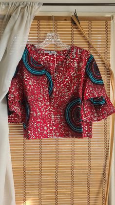 Simple Ankara Top Styles, African Print Crop Top, Peplum Sleeves, Ankara Tops, African Print Tops, African Designs, Design Dresses, Ankara Fabric, African Design Dresses