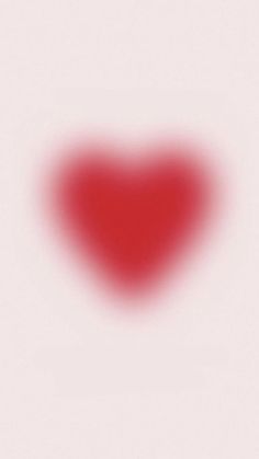 a red heart on a white background