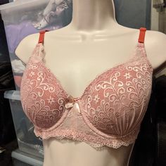 New With Tags. Pink Nursing Bra With Medium Bust Support, Pink Fitted Full Cup Nursing Bra, Fitted Pink Nursing Bra With Medium Bust Support, Fitted Pink Nursing Bra, Pink Lace Bra, Lace Bra, Pink Lace, Victoria’s Secret, Women's Intimates