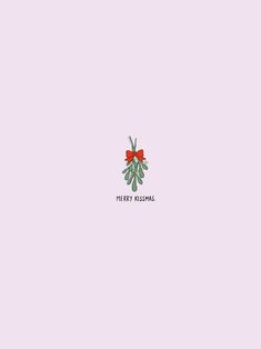 a christmas card with holly and red bows on it's head, the words merry holidays