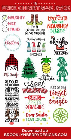 the christmas svg bundle is available for free