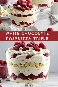 Strawberry Trifle Dessert, Vanilla Cake Trifle, Peppermint Triffle Desserts, Sugar Cookie Trifle, Raspberry White Chocolate Mousse, Dessert Cream Recipes, Raspberry Cheesecake Trifle, Simple Trifle Recipes, Individual Trifle Desserts Cups Christmas