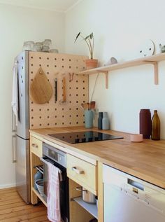 the kitchen is clean and ready to be used as a place for cooking or baking