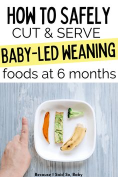 baby - led weaning foods at 6 months how to safely cut & serve