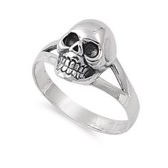 Sterling Silver Skull Rings, Silver Skull Ring, Choose Your Style, Skull Jewelry, Silver Plated Jewelry, Skull Ring, Size 10 Rings