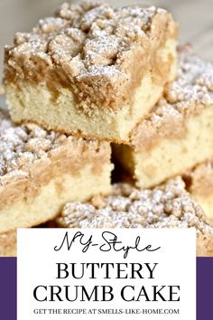 This New York Style Crumb Cake is an exquisite delight that features a soft, moist cake complemented by a crunch-rich crumbly top. Ideal for any occasion, this recipe is sure to take you on a sweet culinary journey back to the streets of New York. Whether you fancy a breakfast treat or an after-dinner indulgence, this crumb cake will not disappoint. Add your spin on it with extra blueberries or a dash of pumpkin spice for that unique taste. New York Crumb Cake Recipe, New York Crumb Cake, Blueberry Crumb Cake, Crumb Coffee Cakes, Crumb Cake Recipe, Healthy Hacks, Coffee Cake Recipes, Crumb Cake, Breakfast Cake