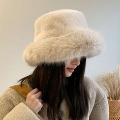 Find ideas๏ฟฝand inspiration for Women Bucket Hat Cap Faux Fur Fluffy Plush Russian Cossack Ski Winter Warm, Womens Accessories Winter Outfits Shopping, Birthday Ski Trip, Dr Teeth, Fluffy Bucket Hat, Winter Fur Hat, Princess Hat, Shein Haul, Country Hats, Fur Bucket Hat