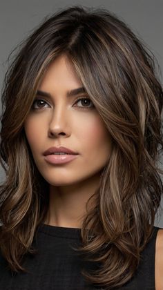 Top Benefits of Choosing Melena Castaña Oscura con Reflejos Miel 🌟 Low And Highlights For Brown Hair, Dark Brown Shoulder Length Hair, Medium Ash Brown Hair Color, Very Dark Brown Hair, Long Hair With Bangs And Layers, Chocolate Balayage, Ash Blonde Hair Balayage, Hispanic Hair, Brunette Hair Cuts