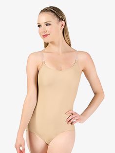 Undergarment Leotard - Bras/Bodysuits | Natalie N8210 | DiscountDance.com Undergarment Fashion, Halter Leotard, Camisole Leotard, Dance Apparel, Tank Leotard, Long Sleeve Leotard, Cotton Camisole, Discount Dance, Dance Clothes