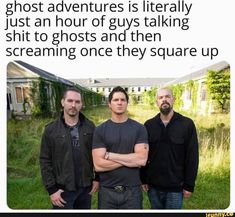 Ghost Hunting Memes, Guys Talking, Paranormal Aesthetic, Adventure Core, Buzzfeed Unsolved