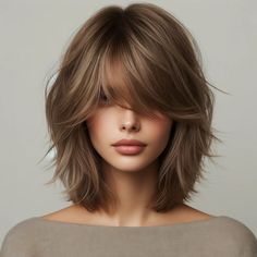 Bobs, lobs, angled, choppy, or blunt—here are the best fall haircuts to refresh your look whether you have long, short, or mid-length hair. Whether it's a grown-out shag, sandy brunette, a slicked bun, or single-braided ponytails, the fall hair trends of 2024 are easy and breezy. Layered Mid Length Bob, Soft Shag Haircut Mid Length, Bob Haircut Back View, Magical Inspiration, Girls Haircuts, Layered Shag, Haircuts 2024, Κούρεμα Bob, Modern Shag