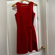 Beautiful Red Dress, Great For The Holidays Red Mini Length Dress For Work, Red Mini Length Dresses For Work, Red Mini Dresses For Work, Chic Red Sleeveless Knee-length Dress, Chic Red Knee-length Sleeveless Dress, Chic Red Sleeveless Dress For Date Night, Red Sleeveless Knee-length Dress For Work, Red Knee-length Sleeveless Dress For Work, Red Sleeveless Dress For Spring Date Night