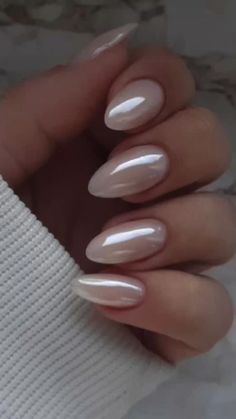 Milky White Chrome Nails, White Chrome Nails, Hoco Nails, Milky Nails, Formal Nails, White Chrome, School Nails, Neutral Nails, Bridal Nails