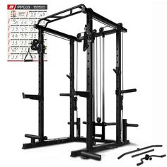 the body - solid power cage is ready to be used for crossfit and strength training