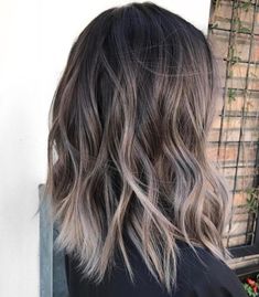 60 Shades of Gray: Silver and White Highlights for Eternal Youth Natural Brown Hair, Side Braids, Fabulous Hair, Gorgeous Hair Color, Brown Hair Balayage